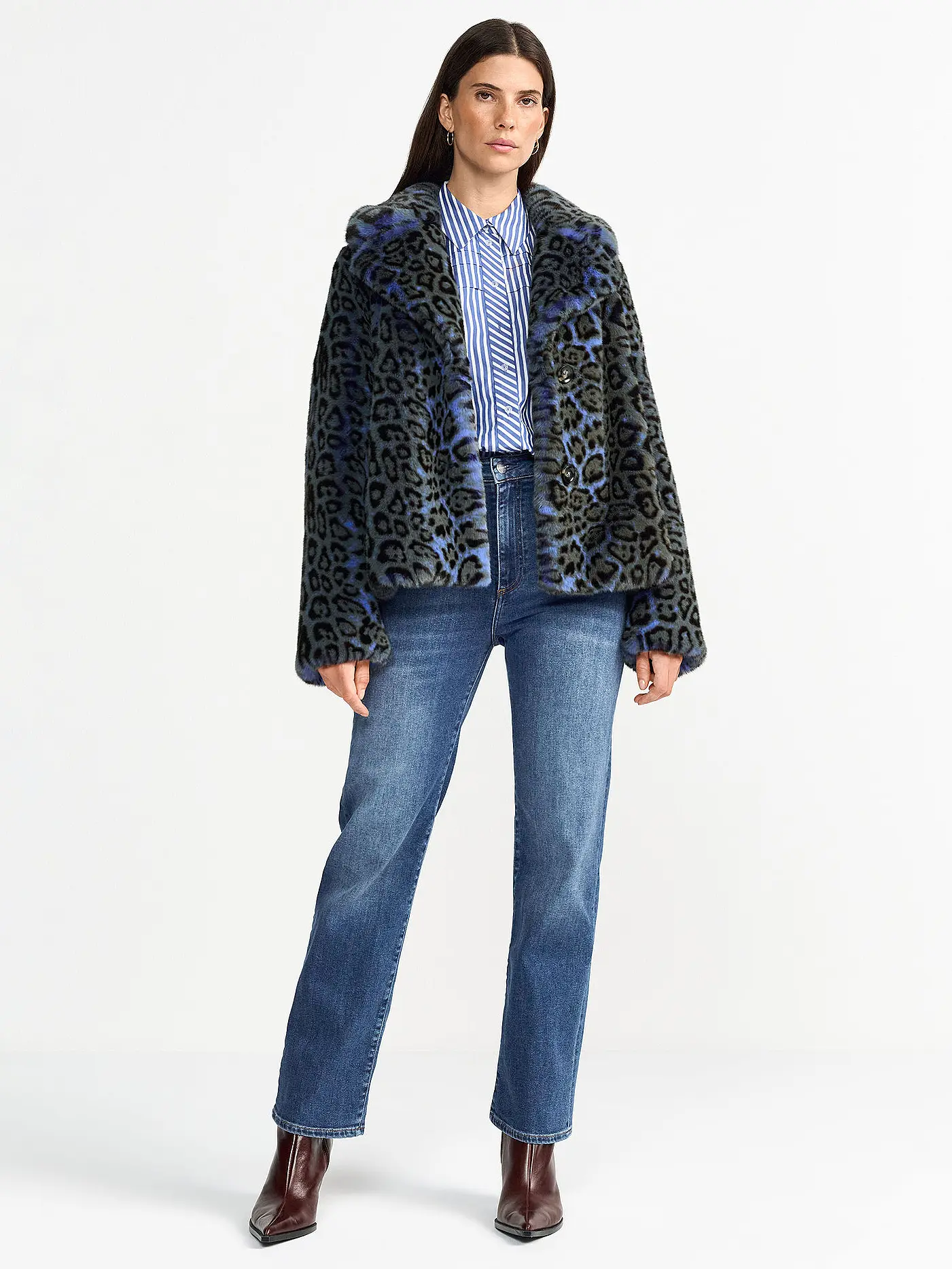 RICH & ROYAL | Jacke in Felloptik | 